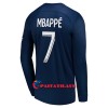 Virallinen Fanipaita Pitkähihainen Paris Saint-Germain Mbappé 7 Kotipelipaita 2022-23 - Miesten